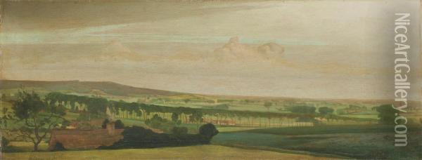 A Panorama View Of Tiegem Oil Painting - Valerius De Saedeleer