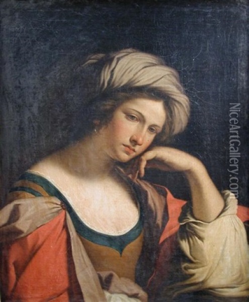 Sambethe, The Persian Sibyl Oil Painting -  Guercino