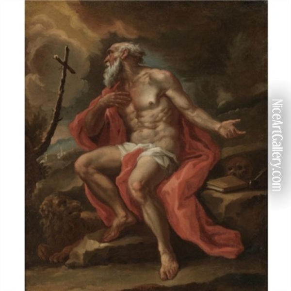Saint Jerome Oil Painting - Alessandro Gherardini