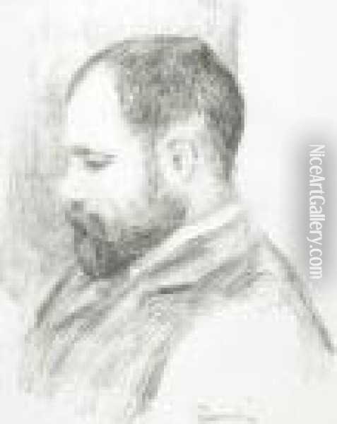 Ambroise Vollard, From L'album Des Douze Oil Painting - Pierre Auguste Renoir