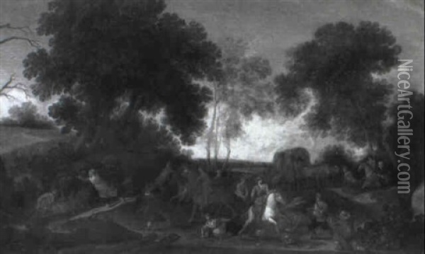 An Ambush By A Cornfield Oil Painting - Pieter De Molijn