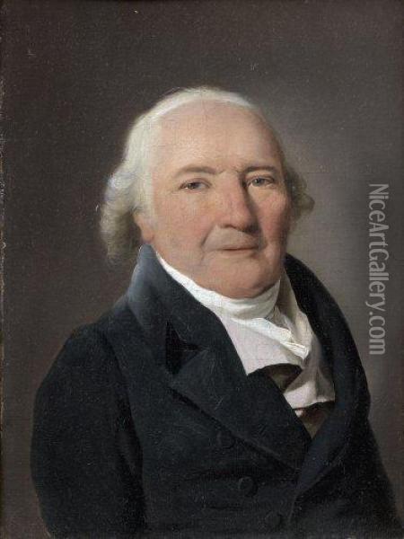 Portrait Du Comte Antoine-marie De Cluzel (1738-1833) Oil Painting - Louis Leopold Boilly