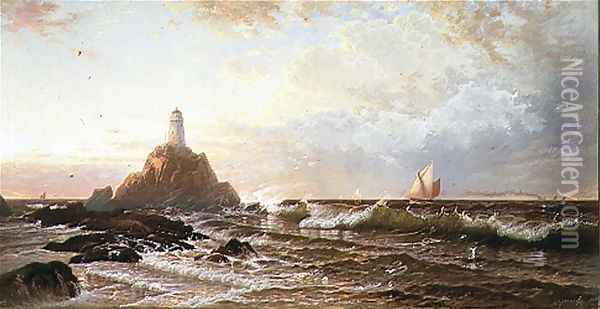 The Lighthouse Oil Painting - Alfred Thompson Bricher