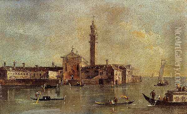 View Of The Island Of San Giorgio In Alga, Venice Oil Painting - Francesco Guardi