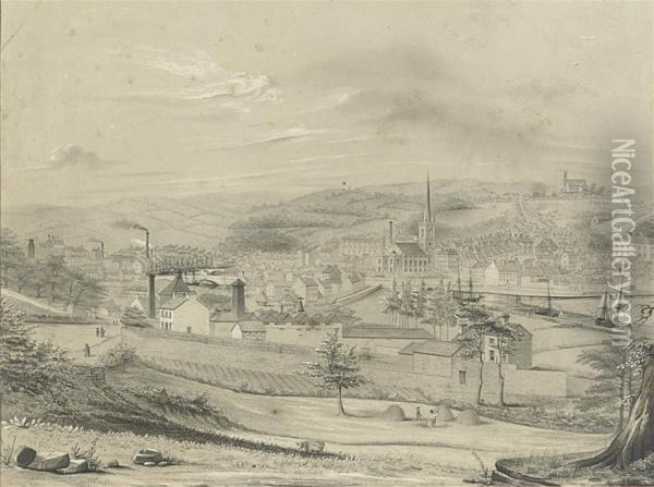 View Of Newry Oil Painting - James Howard Burgess