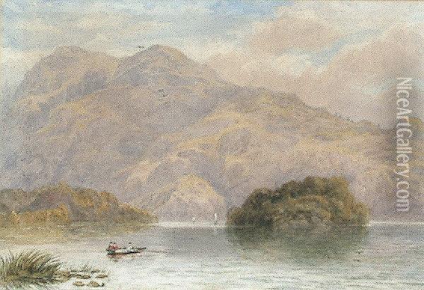 Ellen's Isle, Loch Katrine Oil Painting - John Steeple