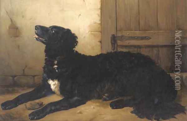 The faithful hound Oil Painting - Niels Simonsen