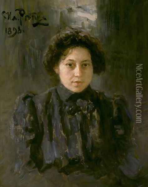 Portrait of the artist's daughter Nadezhda Oil Painting - Ilya Efimovich Efimovich Repin