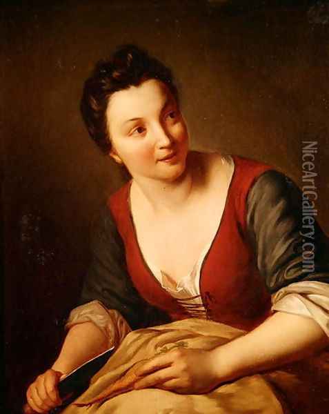 The Cook Oil Painting - Jean-Baptiste Santerre