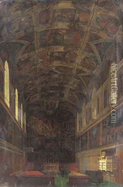The Sistine Chapel Oil Painting - Victor Navlet