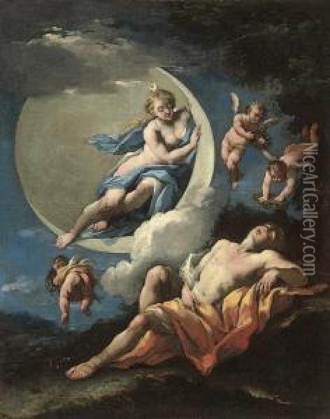 Diana And Endymion Oil Painting - Michele Da Parma (see Rocca)