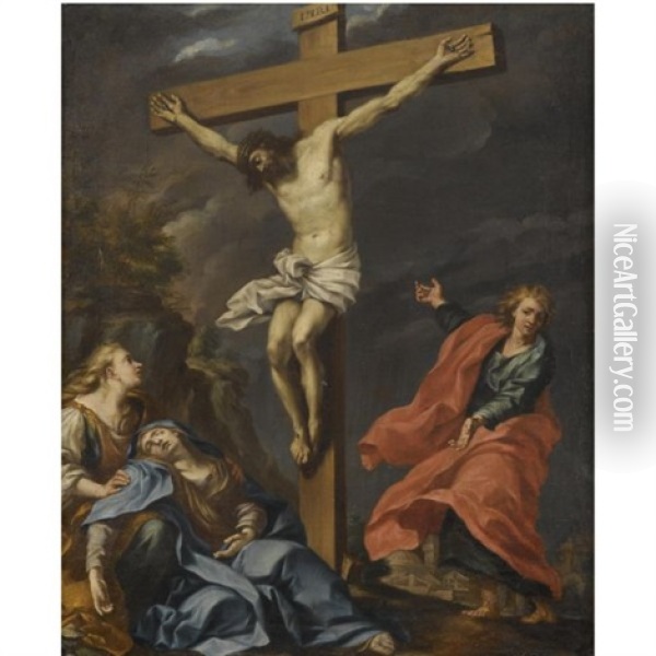 Rome The Crucifixion Oil Painting - Biagio Puccini