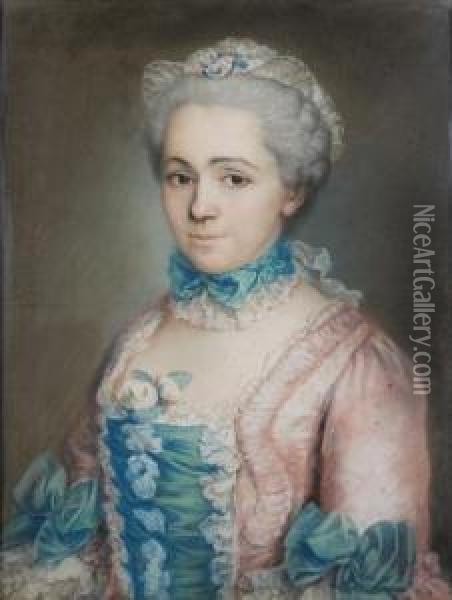 Portrait De Femme En Buste Oil Painting - Jean Valade