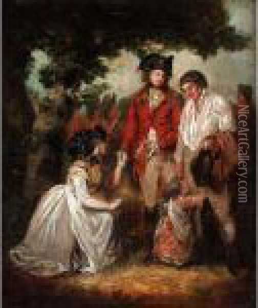 The Pardon Oil Painting - George Morland