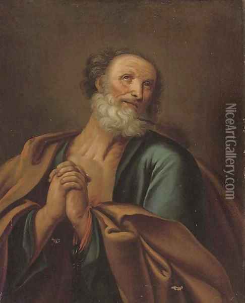 The Penitent Saint Peter Oil Painting - Paulus Van Somer