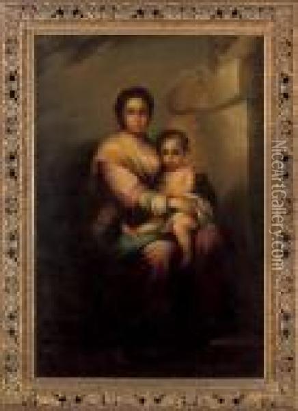 The Virgin And Child Oil Painting - Bartolome Esteban Murillo