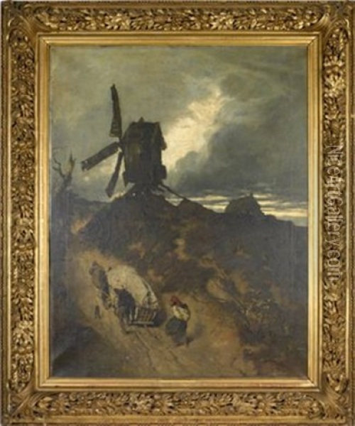 Muhevolle Reise Oil Painting - August Johann Holmberg