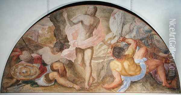 The Resurrection of Christ Oil Painting - Francesco de' Rossi