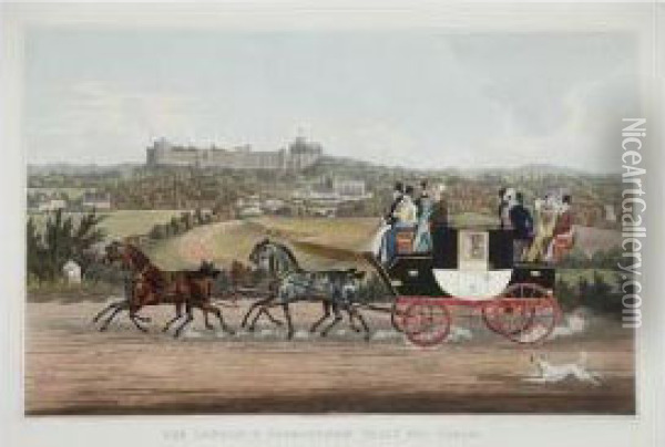 Thelondon And Birmingham Tally Ho! Coach Oil Painting - Charles Hunt