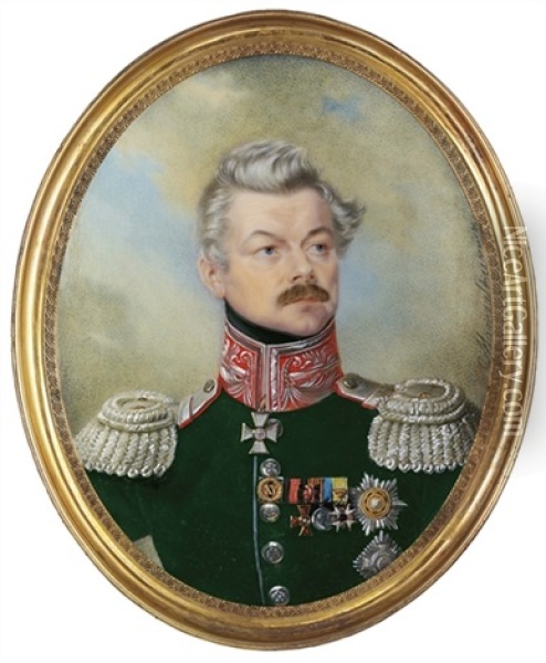 General Count Fiodor Nesselrode Oil Painting - Stanislaw Marszalkiewicz
