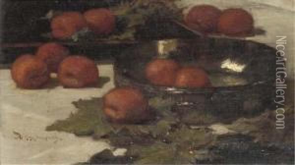 Apricots Oil Painting - Marinus Van Der Maarel