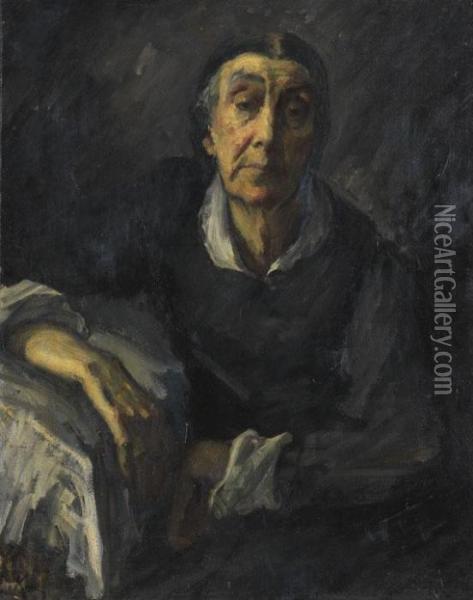Bildnis Einer Gelahmten Dame Oil Painting - Leo Von Konig