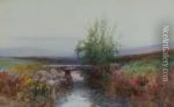 Fernworthy Bridge Oil Painting - Frederick John Widgery