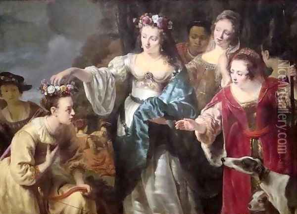 The Crowning of Mirtillo Oil Painting - Ferdinand Bol