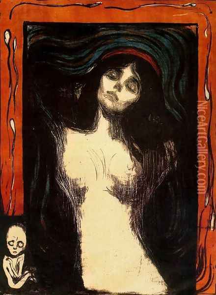 Madonna 3 Oil Painting - Edvard Munch