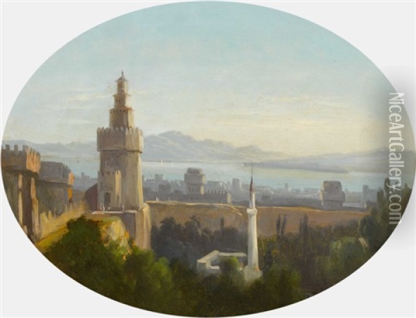 Orientalische Stadtpartie Oil Painting - Jean Philippe George-Julliard