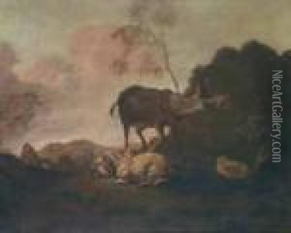 Scena Pastorale Oil Painting - Johan Heinrich Roos
