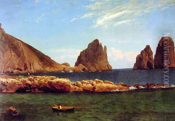 Capri Oil Painting - Albert Bierstadt