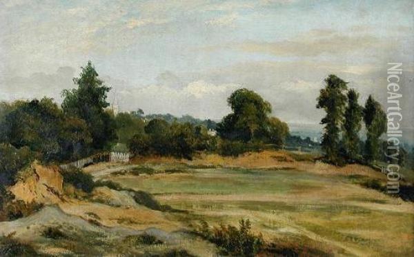 A View Of Hampstead With Kenwood House Oil Painting - Frederick Waters Watts
