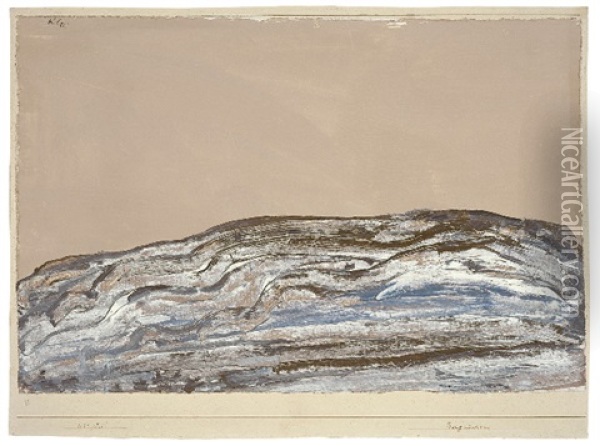 Bergrucken Oil Painting - Paul Klee
