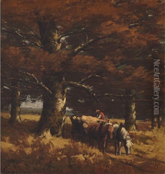 Haying Season Oil Painting - Homer Ransford Watson