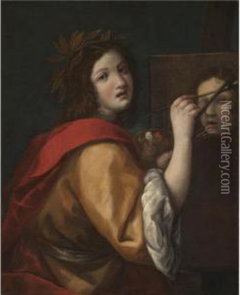 An Allegory Of Painting Oil Painting - Cristofano Allori
