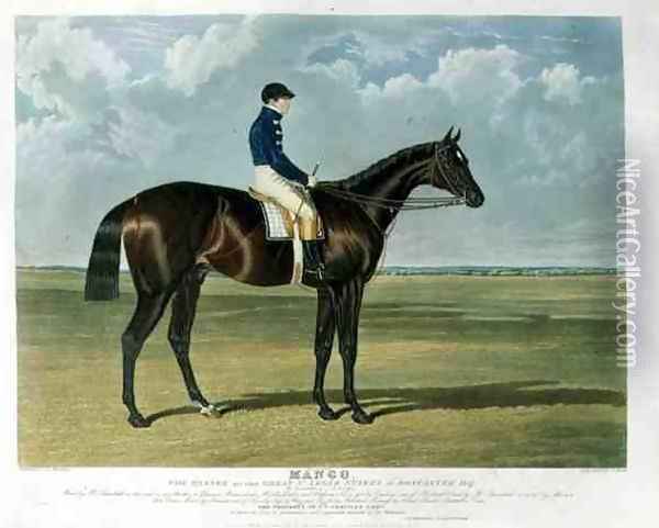 'Mango', the Winner of the Great St. Leger Stakes at Doncaster, 1837 Oil Painting - John Frederick Herring Snr