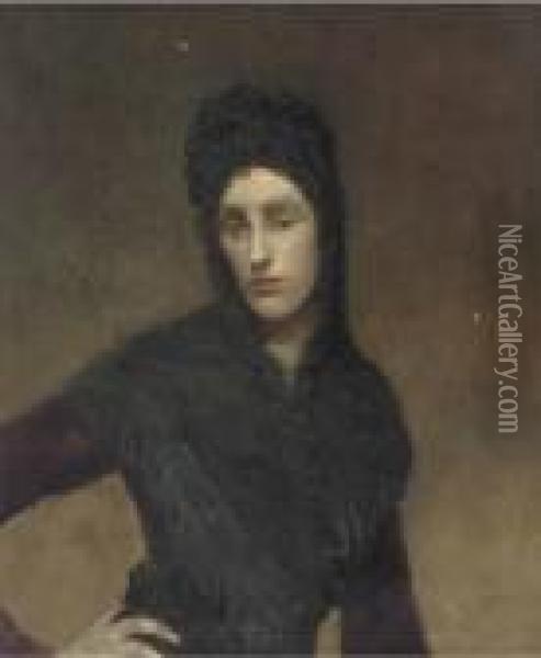 Portrait Of A Woman Oil Painting - Ambrose McEvoy