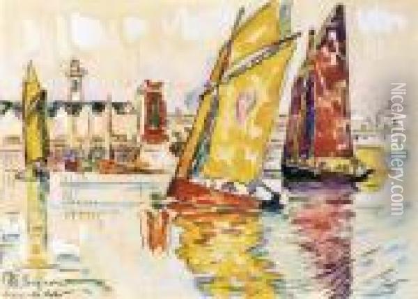 Le Port De La Croix-de-vie Oil Painting - Paul Signac