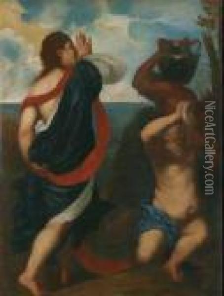Baccanale Oil Painting - (Alessandro) Padovanino (Varotari)