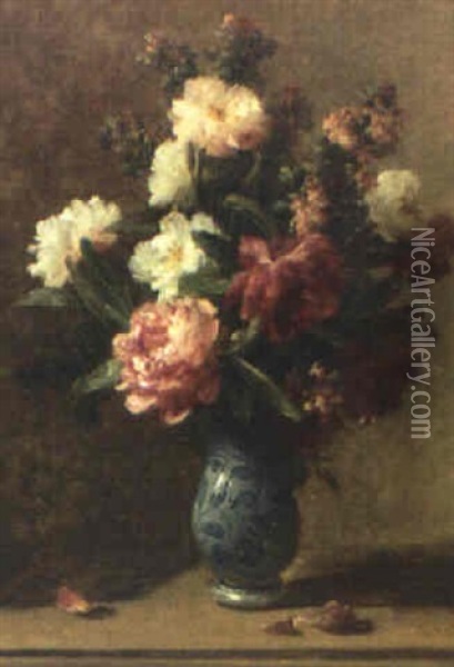 Pioner I Bl+vit Vas Oil Painting - Eugene Petit