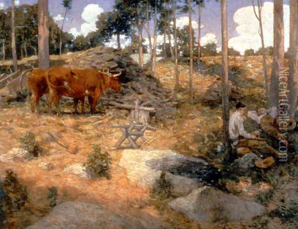 Noonday Rest In New England Oil Painting - Julian Alden Weir