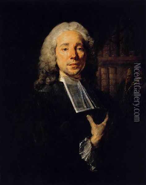 Portrait of the Lawyer Daniel Jousse 1765-67 Oil Painting - Jean-Baptiste Perronneau