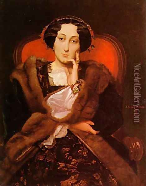 Portrait Of A Lady I Oil Painting - Jean-Leon Gerome