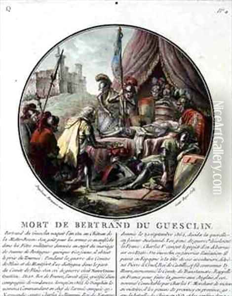 The Death of Bertrand du Guesclin 1311-80 Oil Painting - Jean Duplessis-Bertaux