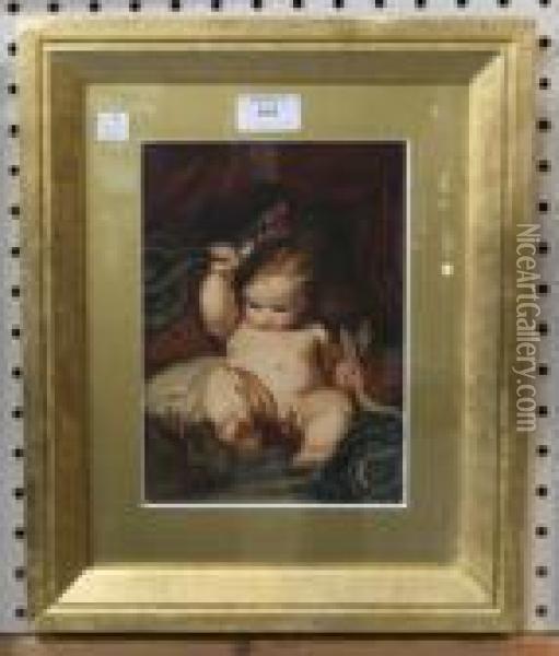The Infant Hercules Oil Painting - Sir Joshua Reynolds