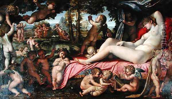 The Sleep of Venus Oil Painting - Annibale Carracci