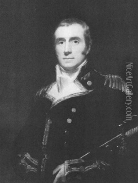 Portrait Of The Honorable William J. Napier, Captain, R.n.  (1786-1834) Oil Painting - Sir Henry Raeburn