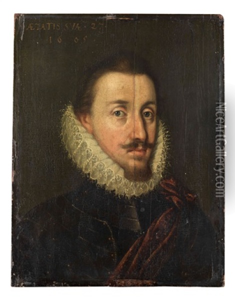 Portrait Des Jungen Ferdinand Ii Oil Painting - Juan Pantoja de la Cruz
