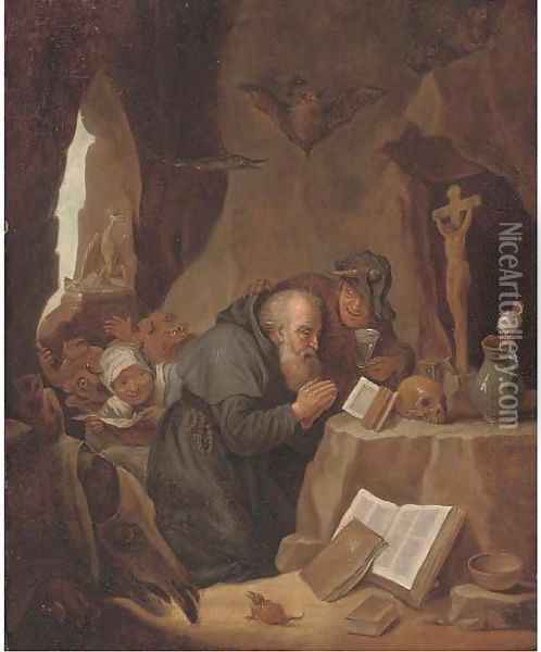 The Temptation of Saint Antony 3 Oil Painting - David The Younger Teniers